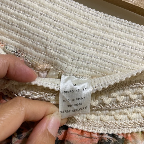 Passport High Low Floral Lined Skirt Multi Colour M - Picture 3 of 10